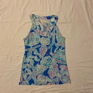 Lilly Pulitzer Into the Deep Arya Tank Top
